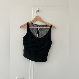 Crop Top Zara Black with Details